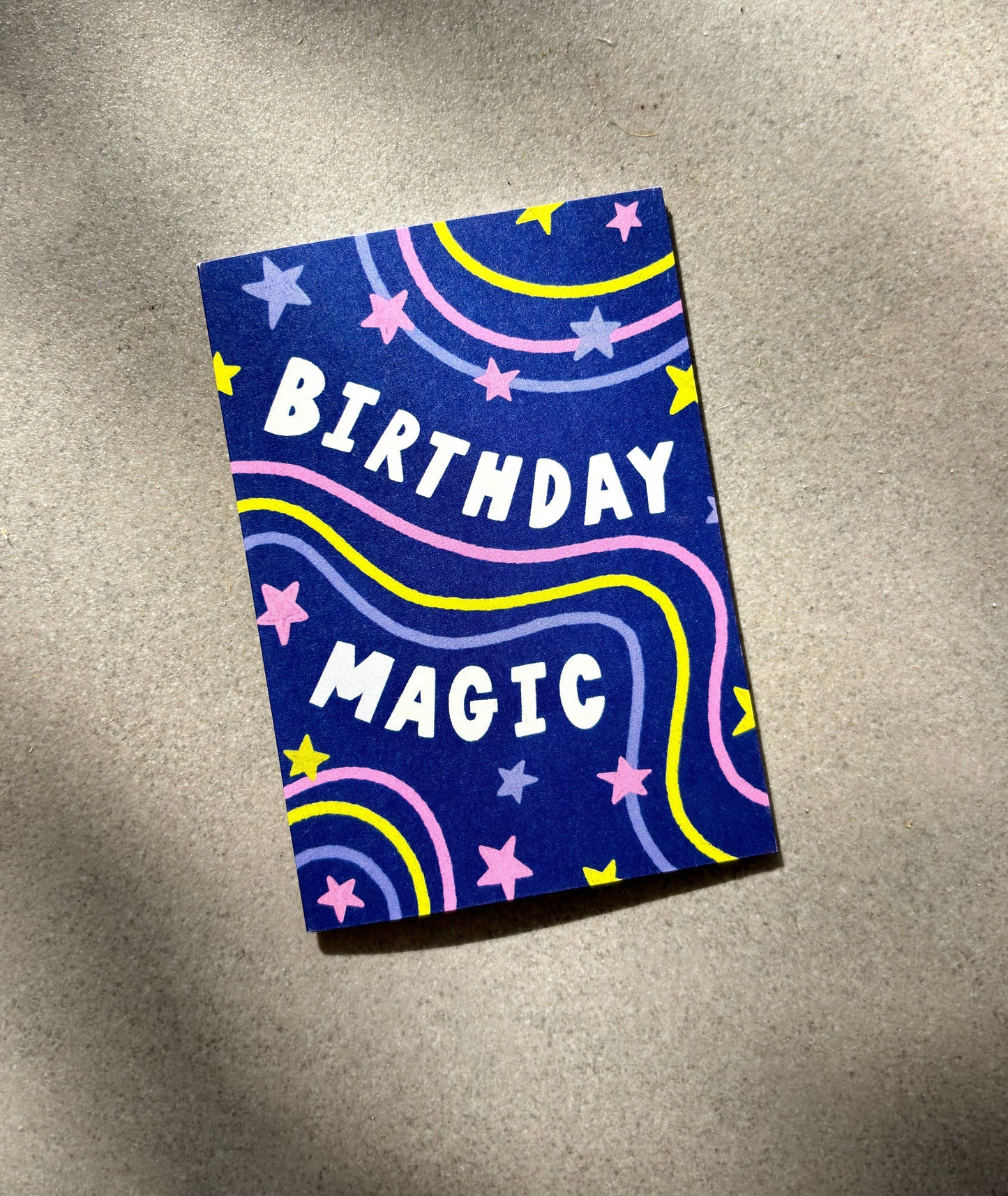 Birthday Magic Mini Card - Illustrated Bday Fun Greeting