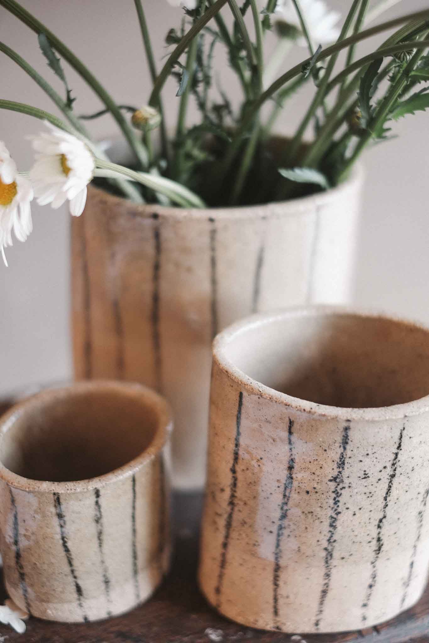 Wabi-Sabi Vase — Black Stripe