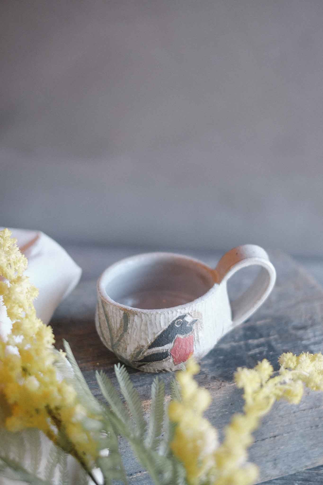 Carved Red Robin Mug — Jane Chapman Collaboration