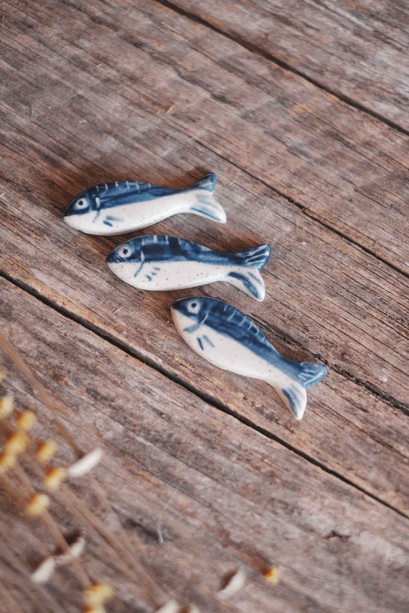 Fish | Handmade Ceramic Fridge Magnets Set of 3
