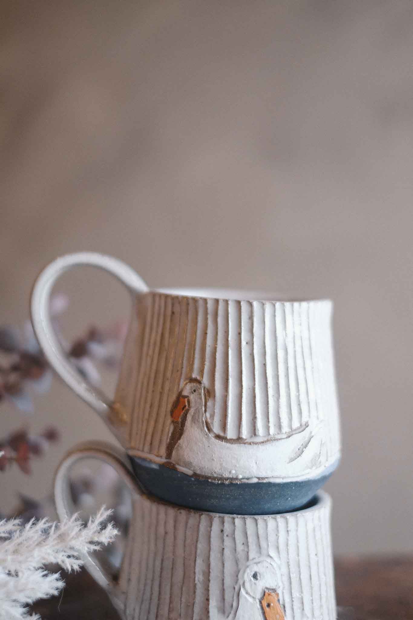 “Ducks" White Mug - Jane Chapman Collaboration (320ml)