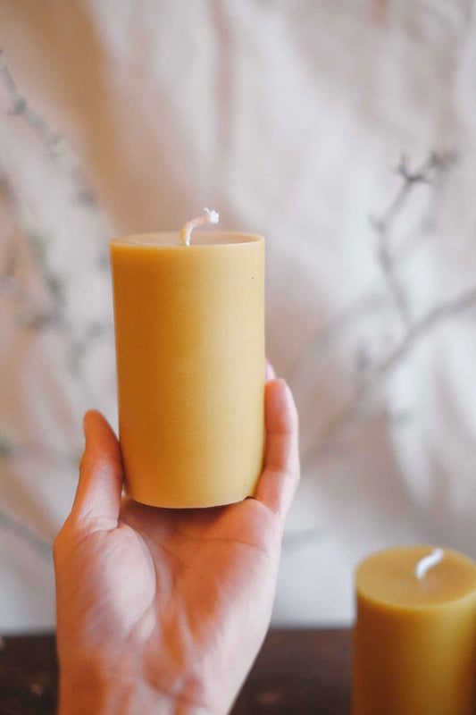 Beeswax Pillar Candle