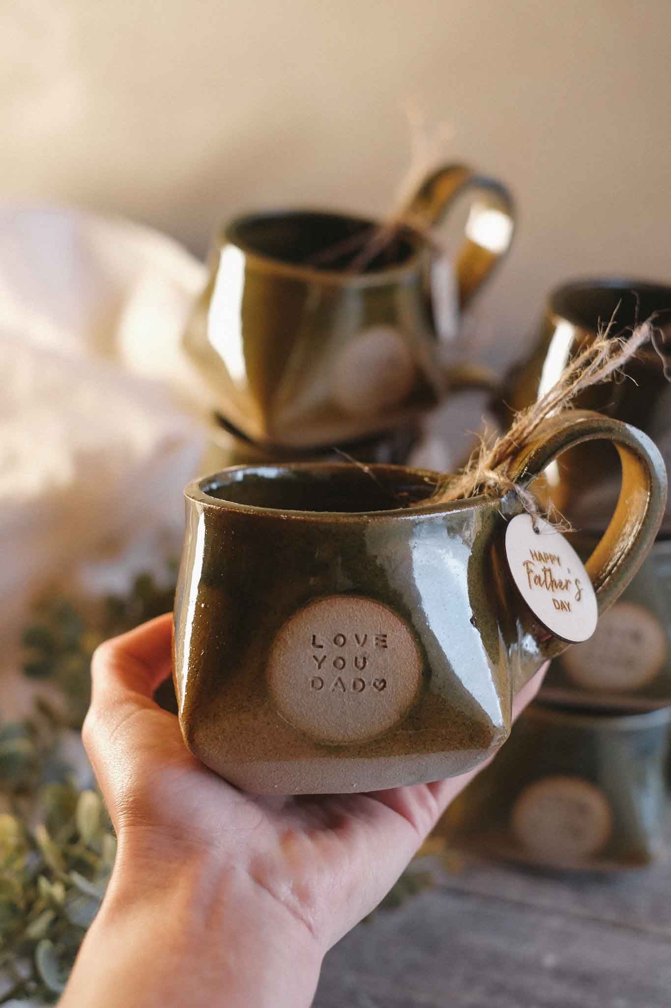 “Love You Dad" Father's Day Mug – Solid Jade