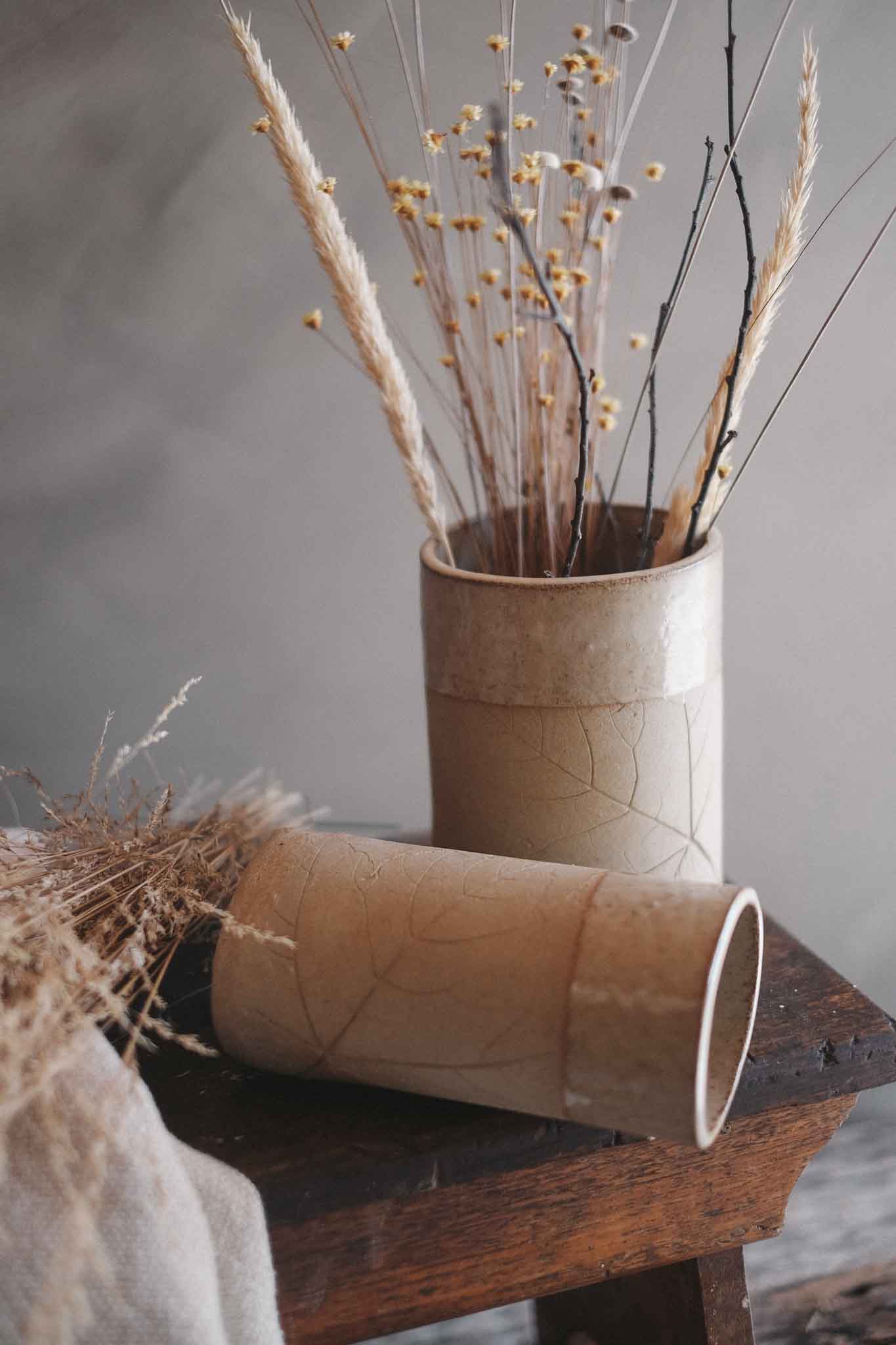 Leaf-Impressed Vase | Medium