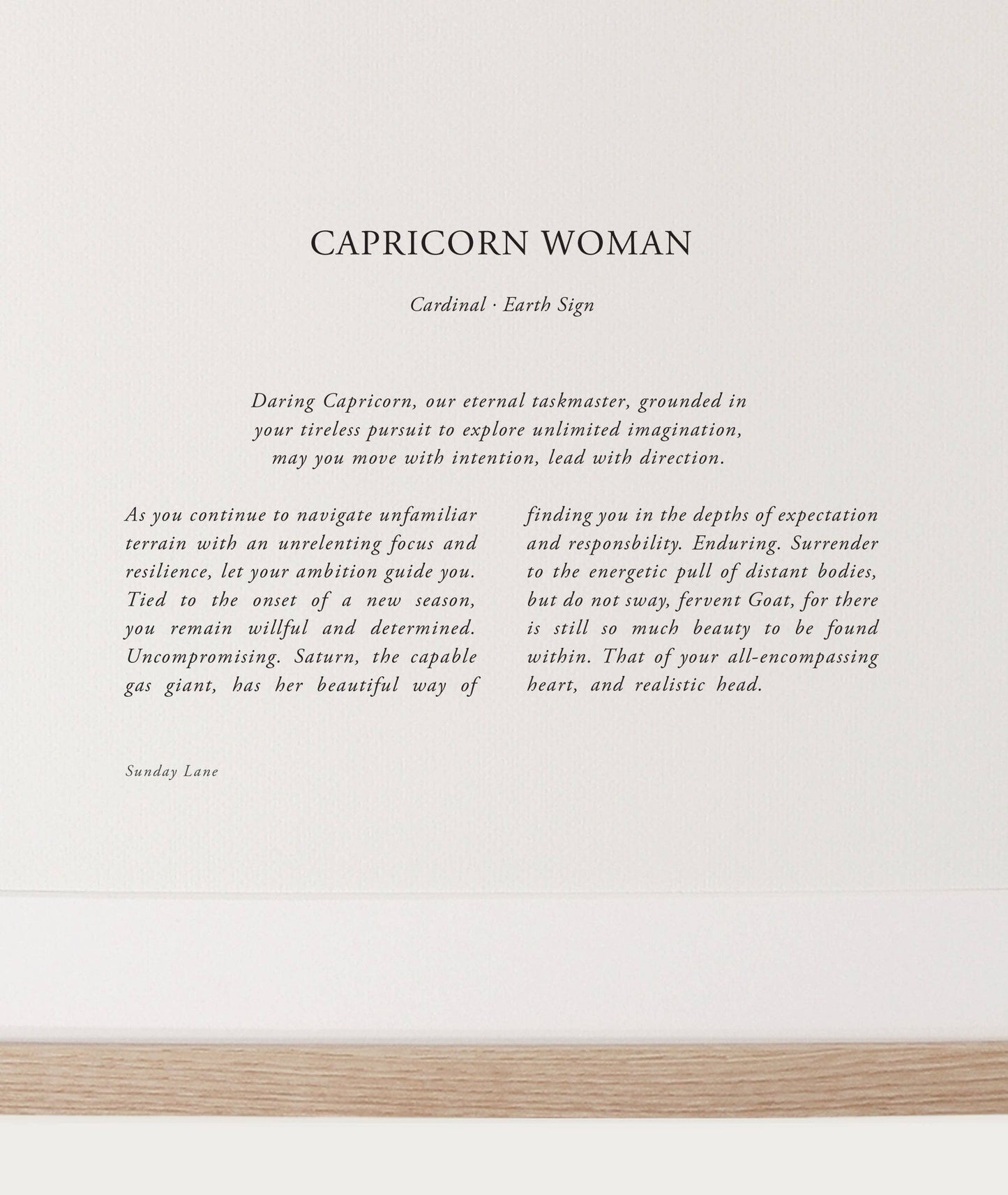 Capricorn 05: A4 Print