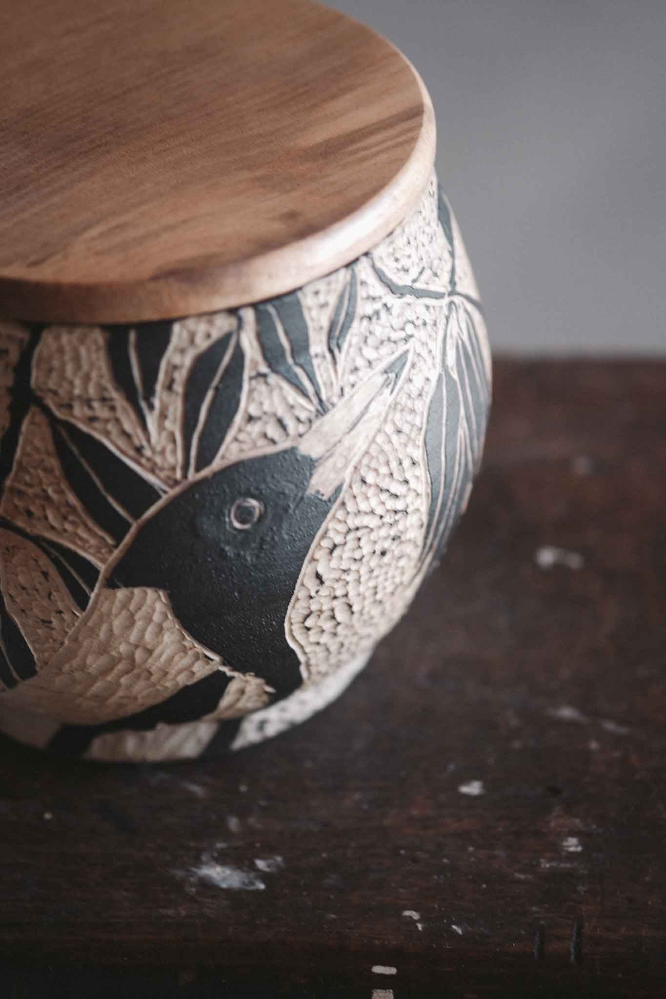 Magpie Store Jar with Blackheart Sassafras Lid