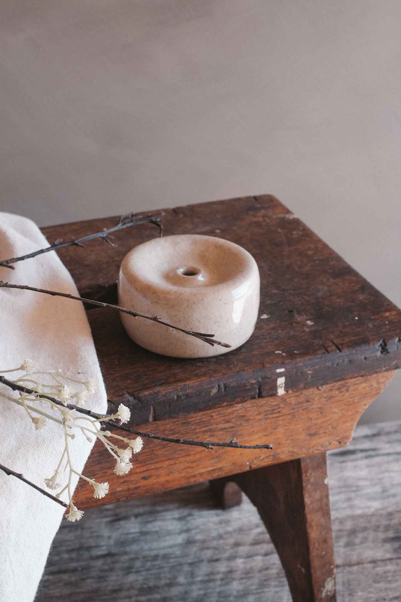 Snowflake Crackle Bud Vase