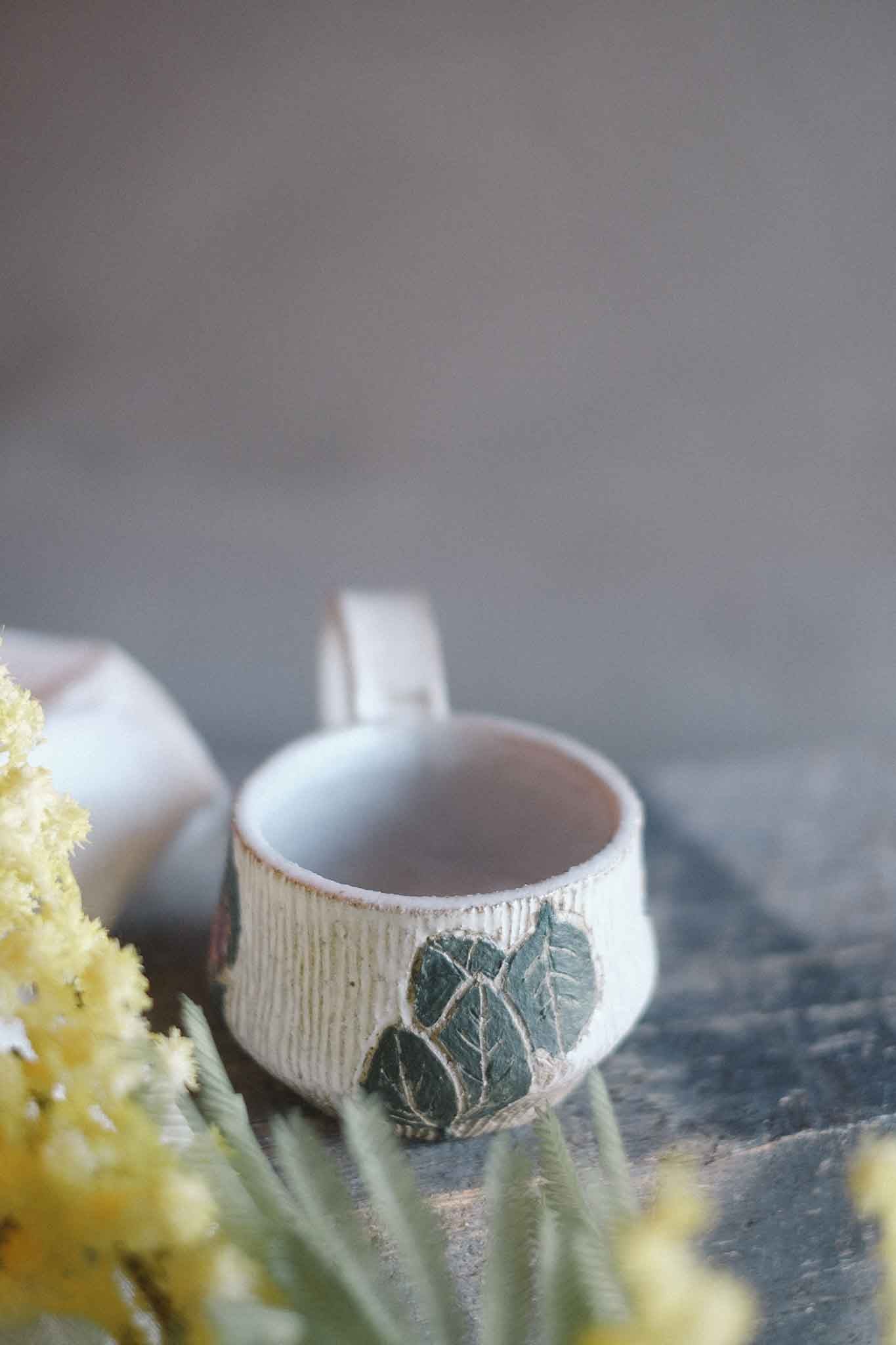 Green Parrot Mug – Collaboration with Jane Chapman