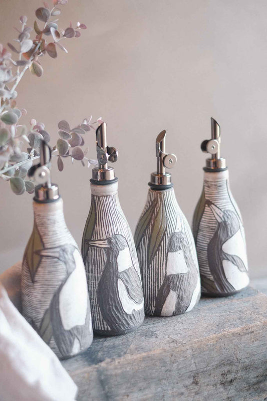 Magpie Oil Pourer — in collaboration with Jane Chapman