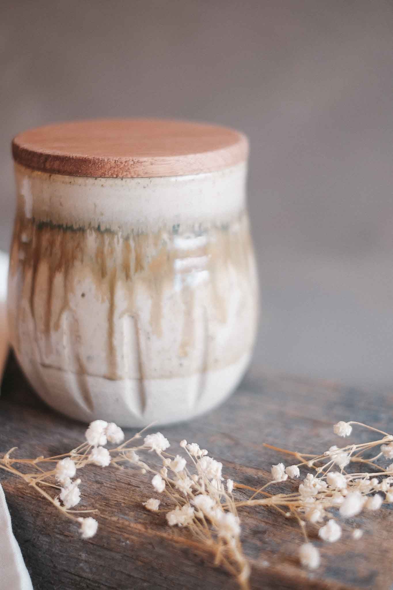 Handmade Landscape Series Storage Jar 1