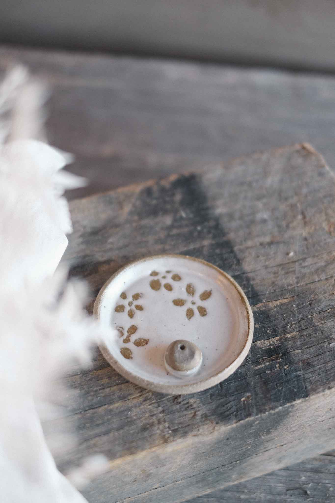 Incense Dish — White