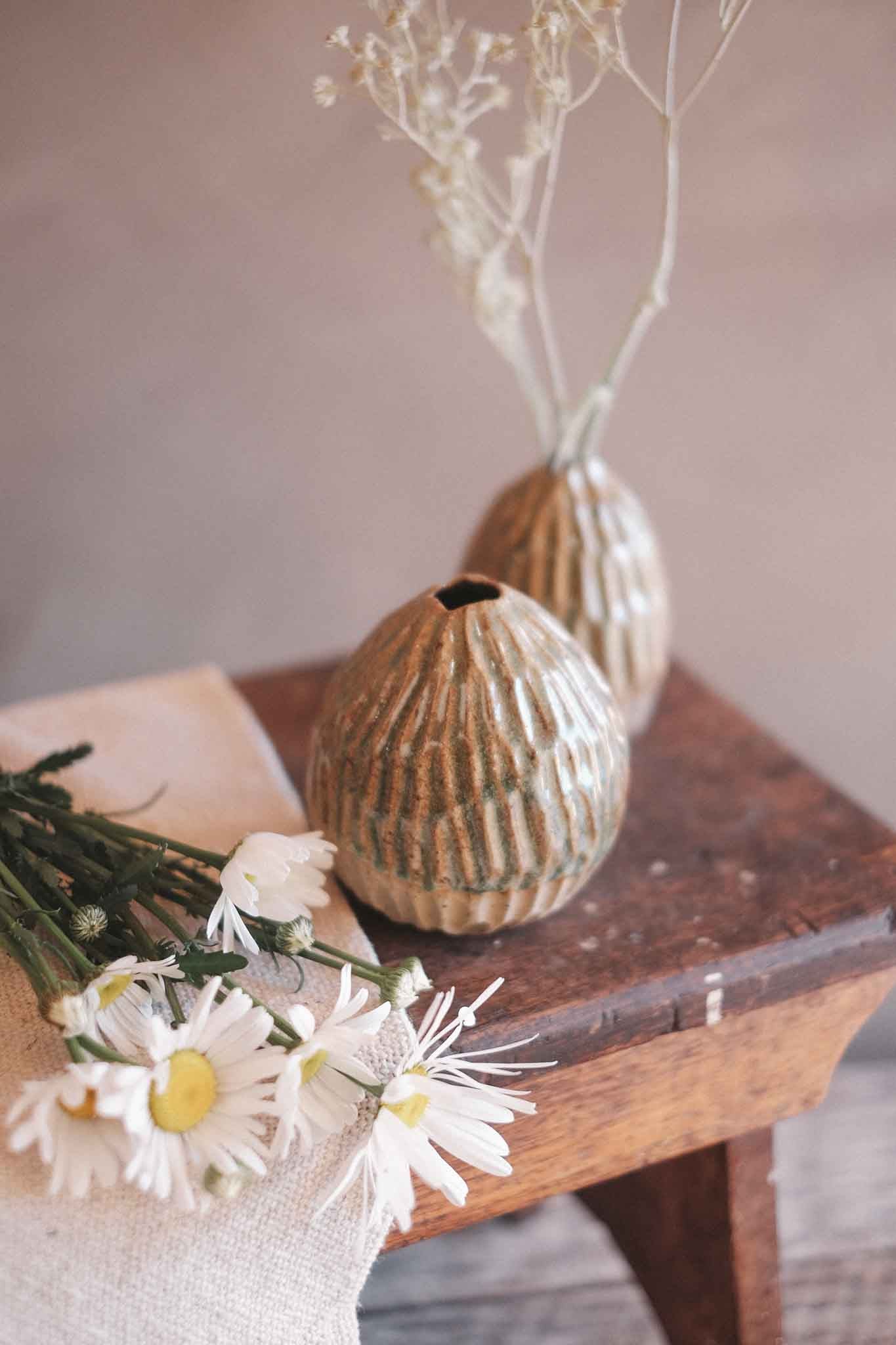 Carved Vase – Seed Form | Medium