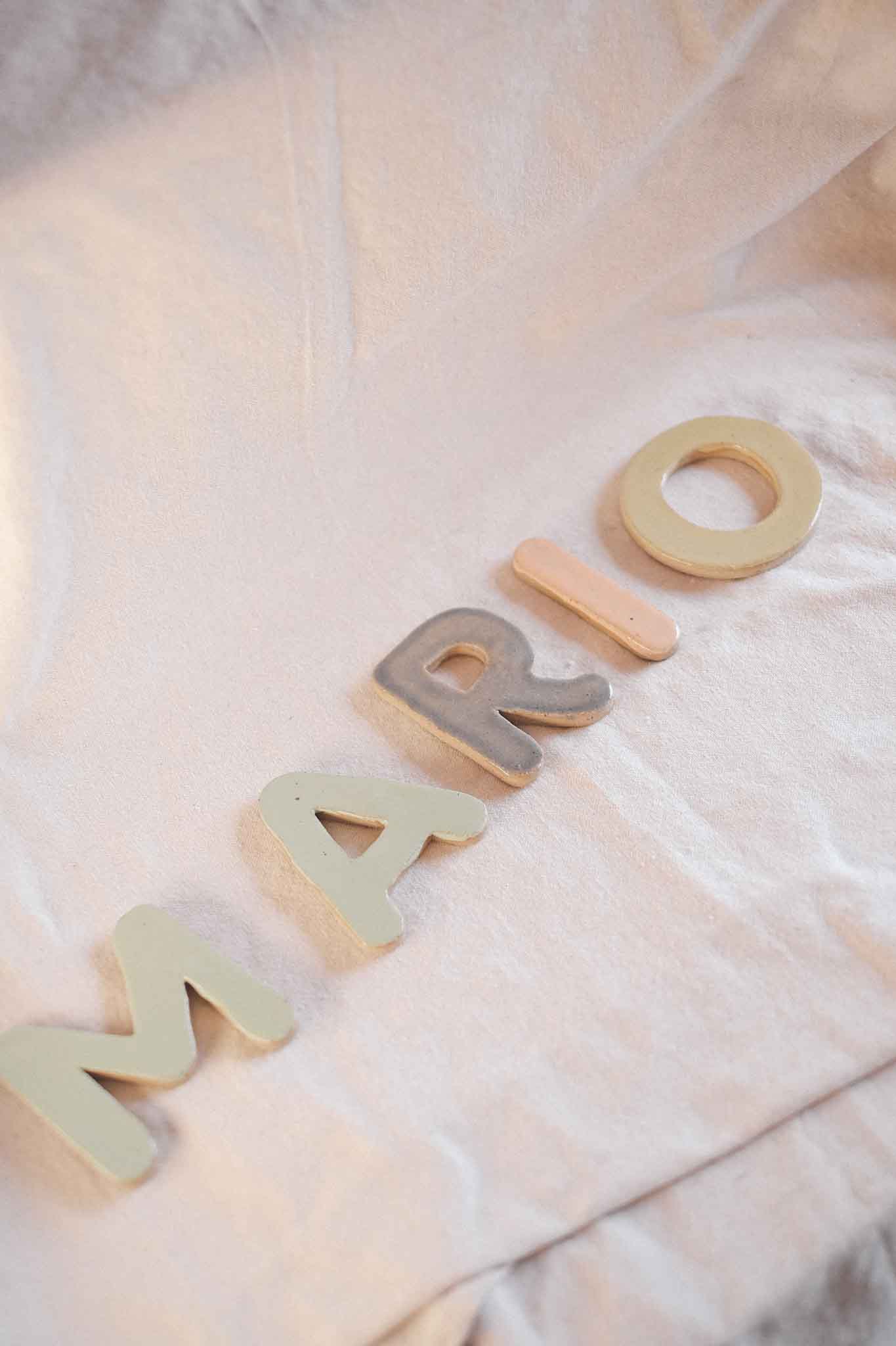 Handcrafted Ceramic Letters
