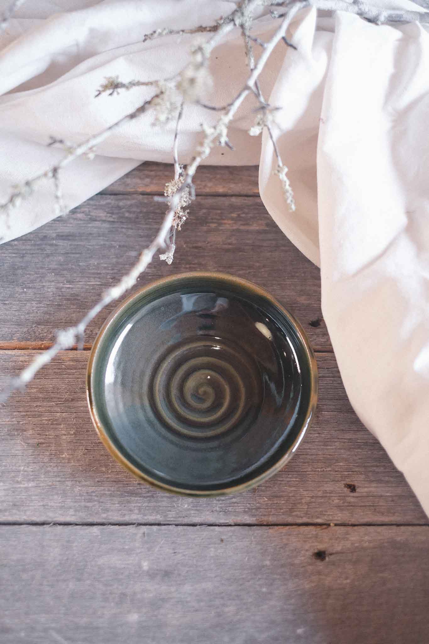 Jade Wild Clay Dipping Bowl
