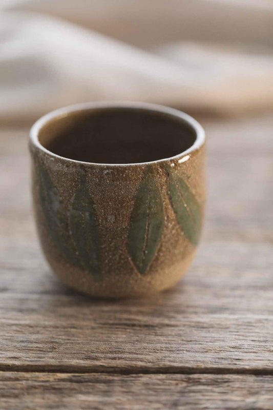 Latte Cup – Grogged Clay Edition (Collaboration with Jane Chapman)