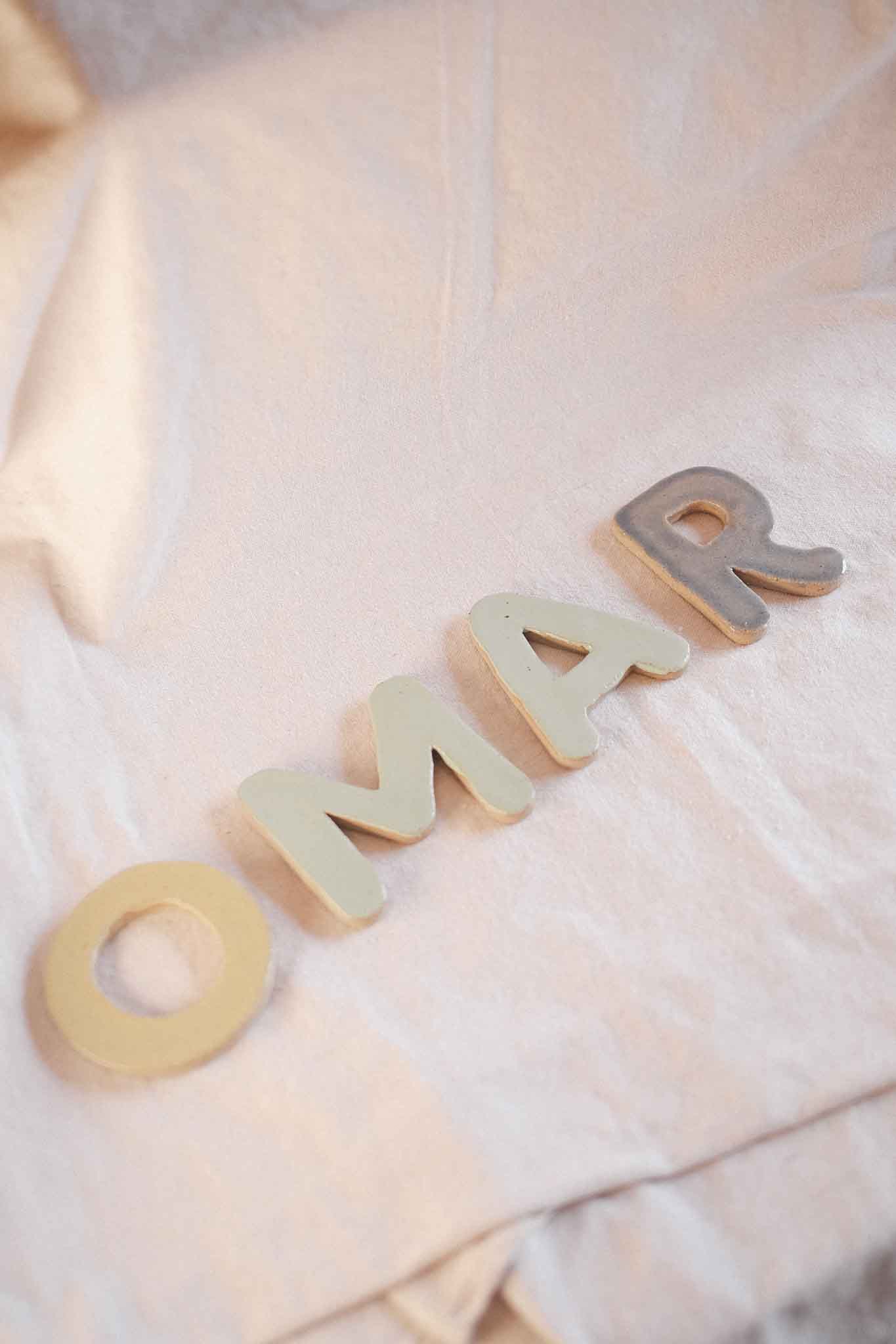 Handcrafted Ceramic Letters