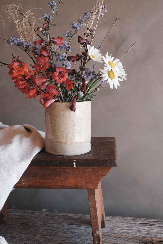 Drift-Glazed Utensil Holder/Vase