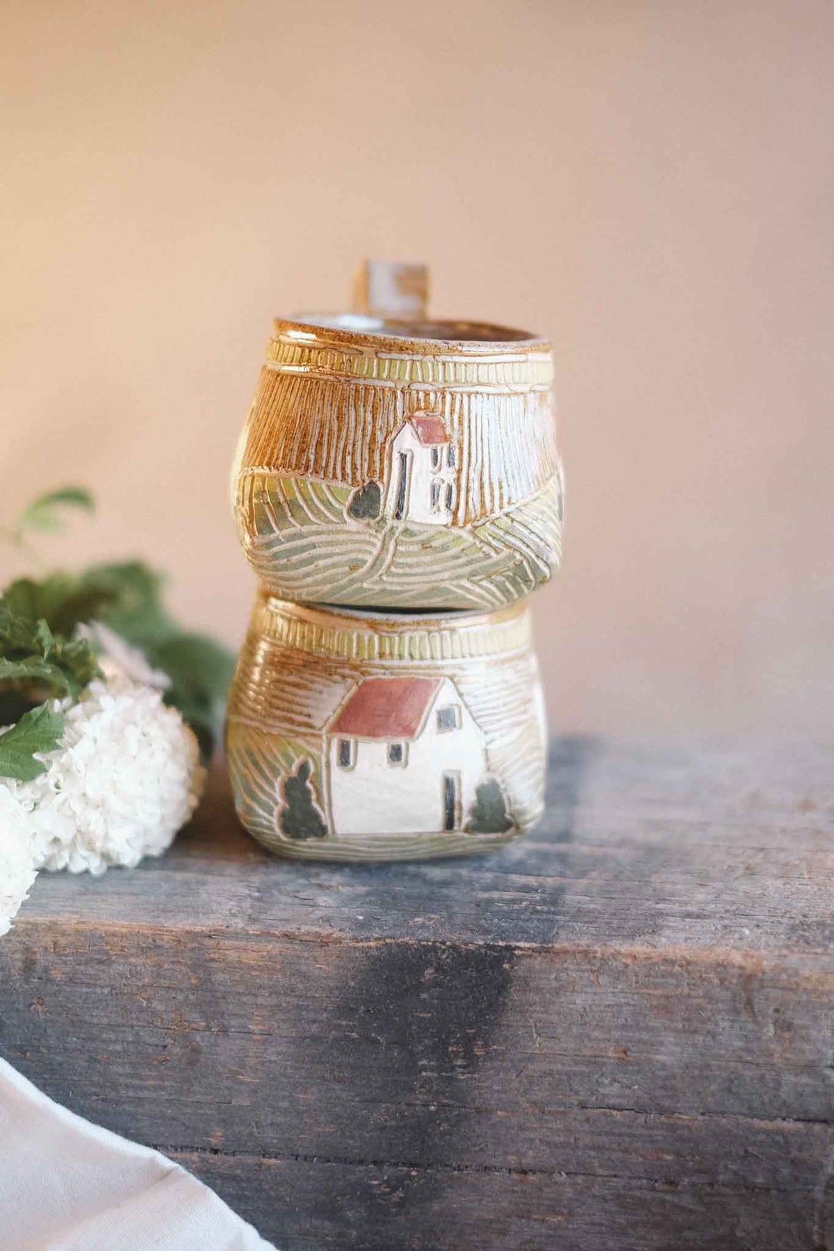 Tuscan Houses Mug – Jane Chapman Collaboration – 300ml