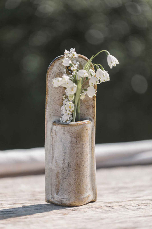 Handcrafted Ceramic Wall Hanging Vase | Long