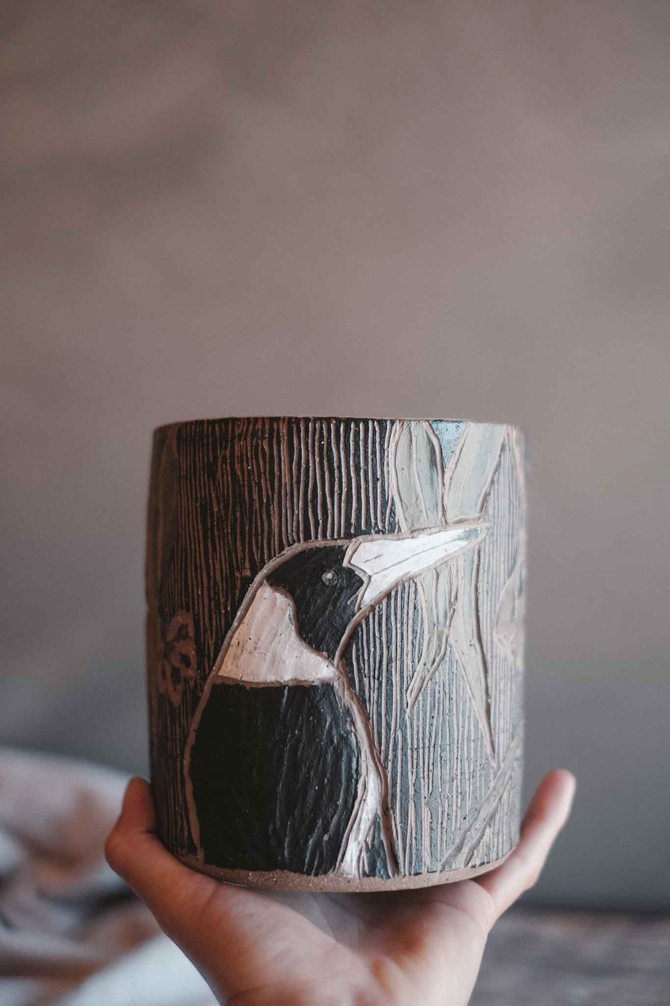 Magpie & Gumleaf Utensil Holder / Large Vase
