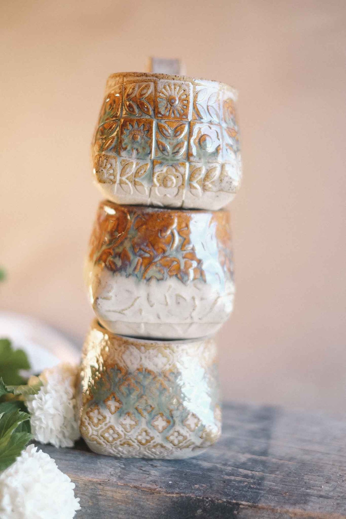 Pattern Fold Mug – Seaweed Glaze – 300ml
