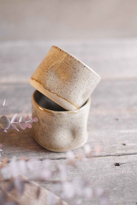 Wabi Sabi Latte Cup – Binalong Cream Glaze – 300ml