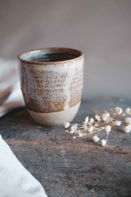 Handmade Wild Clay Latte Cup