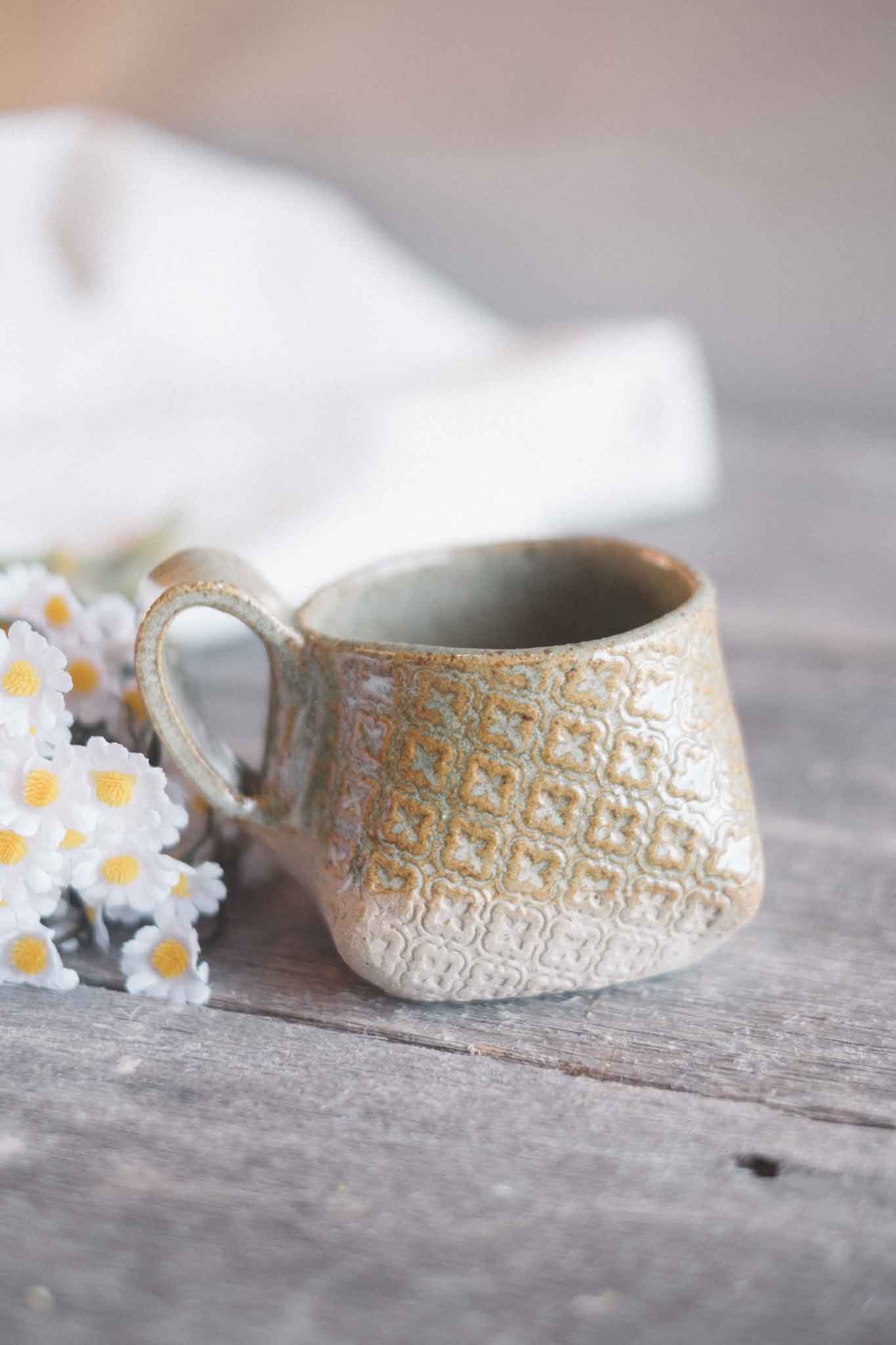 The Folded Mug — Sage Pattern