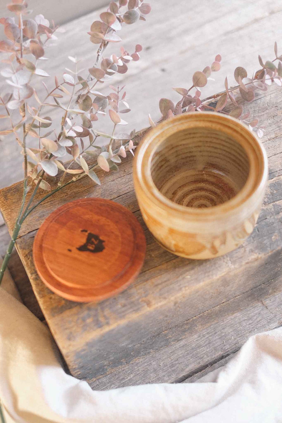 Jar with Blackwood Lid — Medium