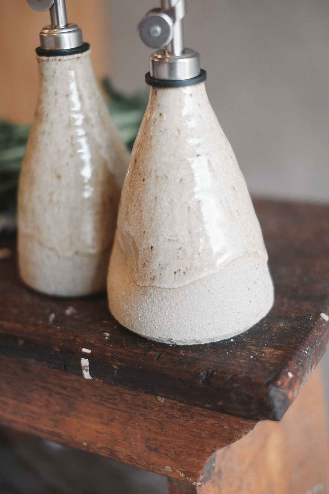 Wild Clay Oil Cruet – Handcrafted Elegance | Drift
