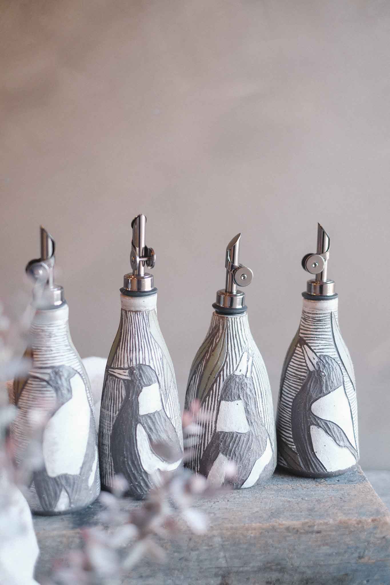 Magpie Oil Pourer — in collaboration with Jane Chapman