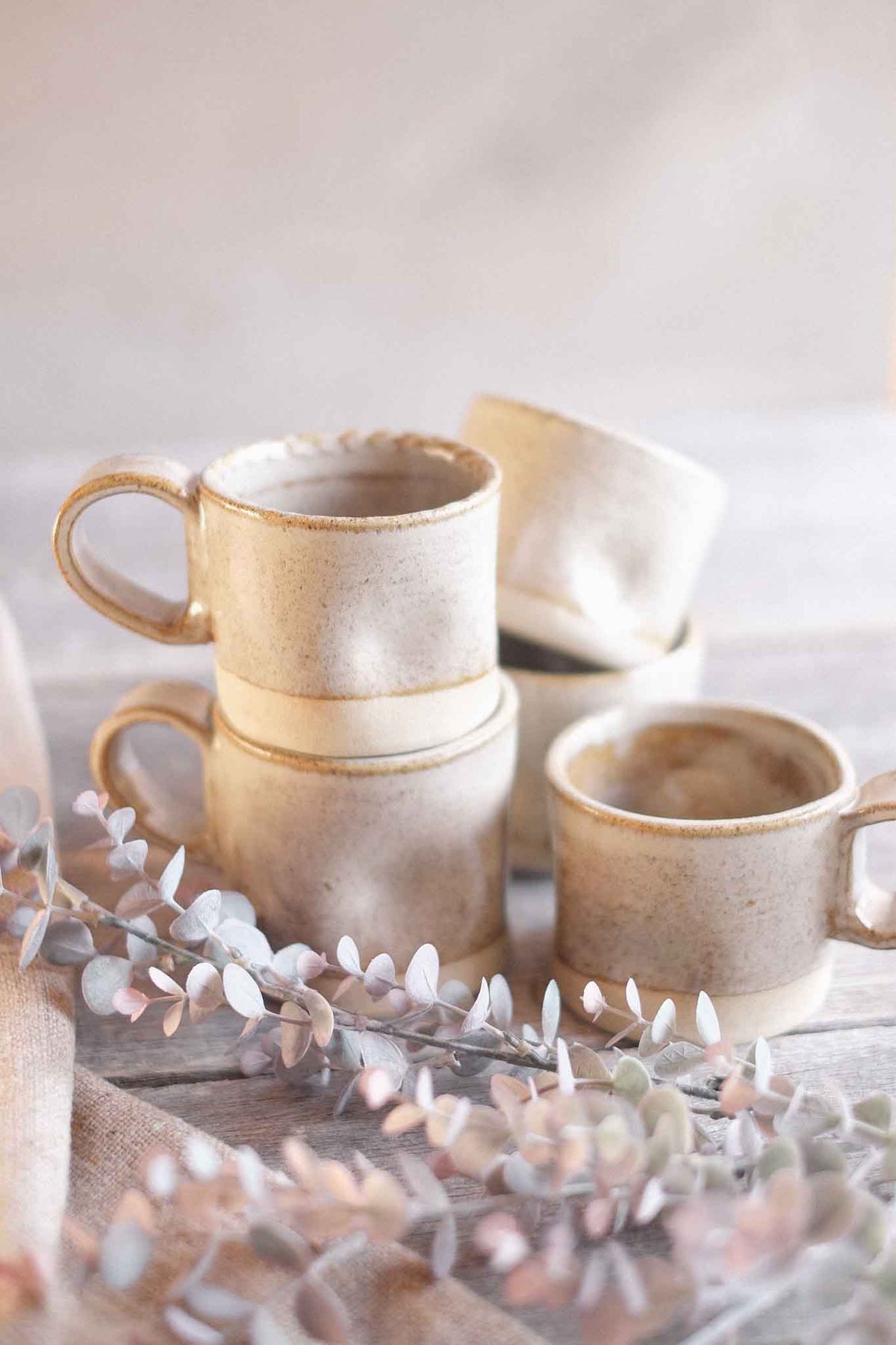 Wabi Sabi Mug – Binalong Cream Glaze – 300ml
