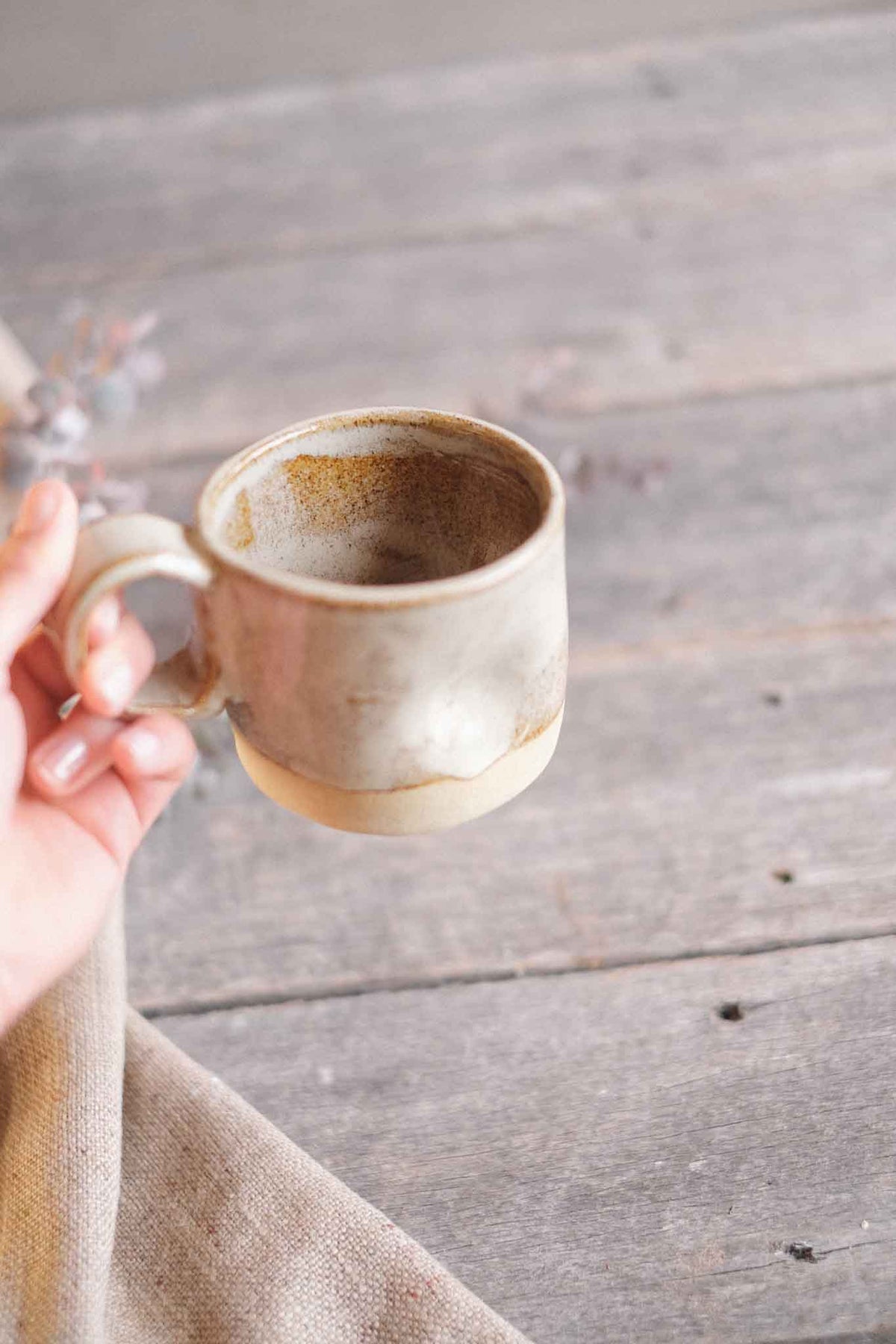 Wabi Sabi Mug – Binalong Cream Glaze – 300ml