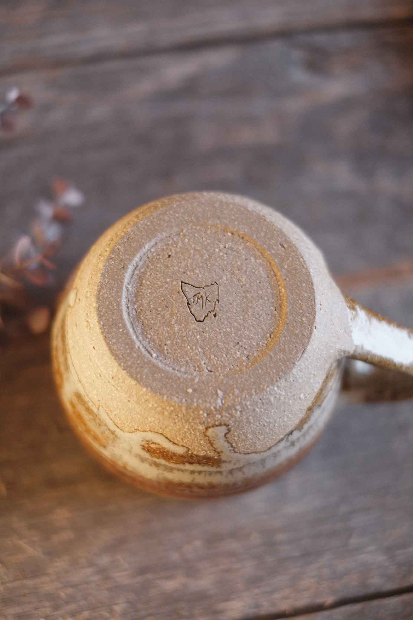 Handmade Mug — Wheel Thrown — Seaweed 1