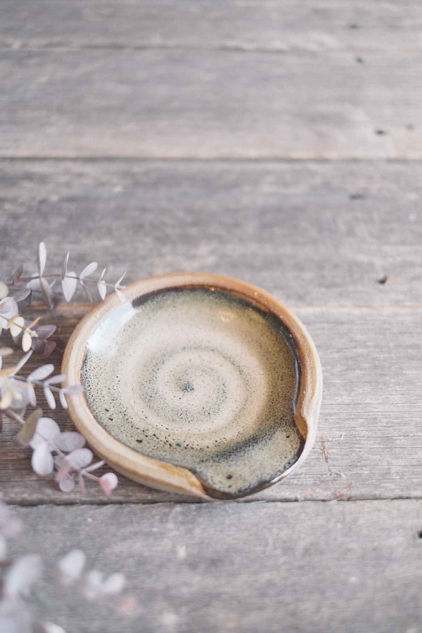Wild Clay Spoon Rest — Ember