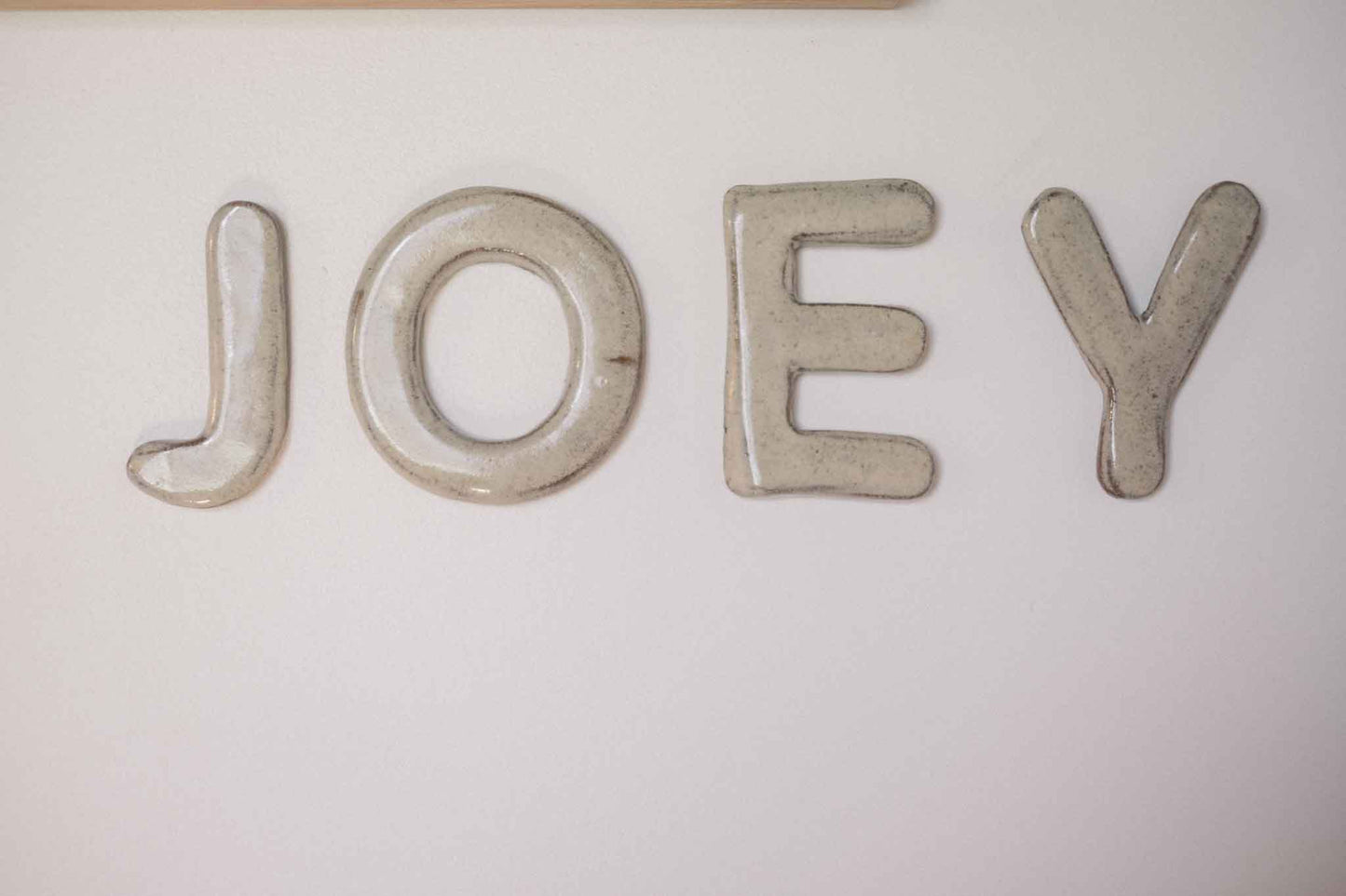 Handcrafted Ceramic Letters
