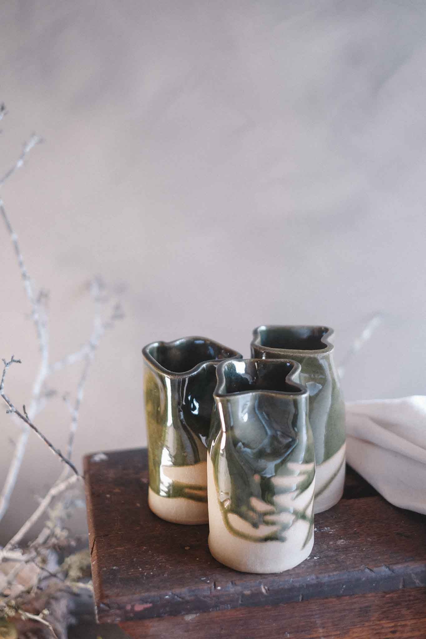 Jade Wabi-Sabi Vase — Medium 14cm x 8cm