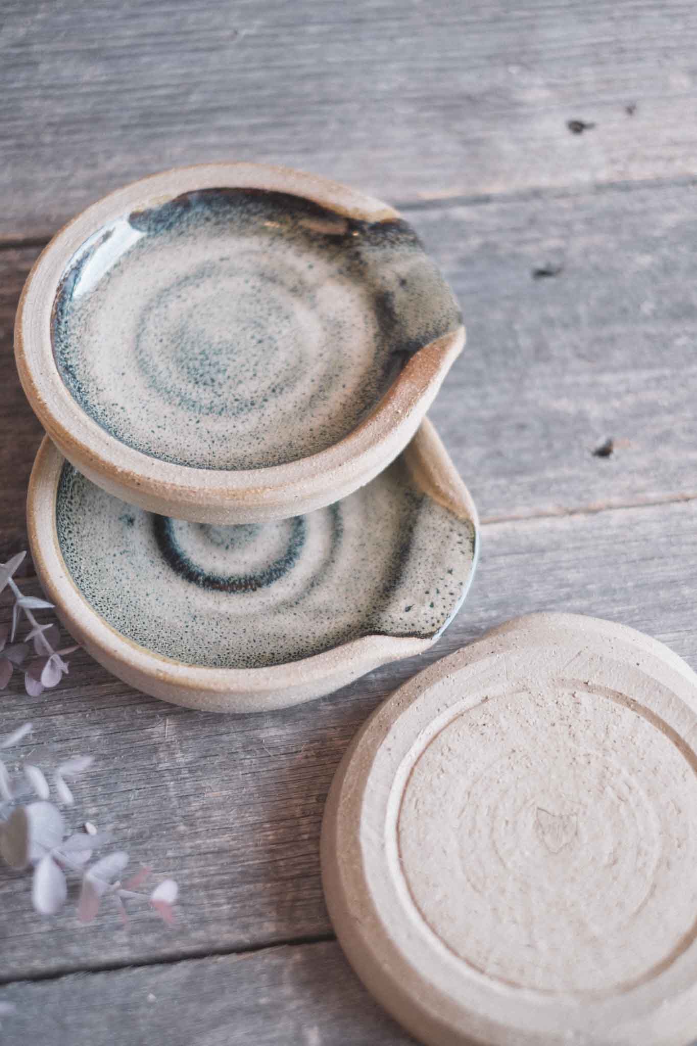 Wild Clay Spoon Rest — Ember