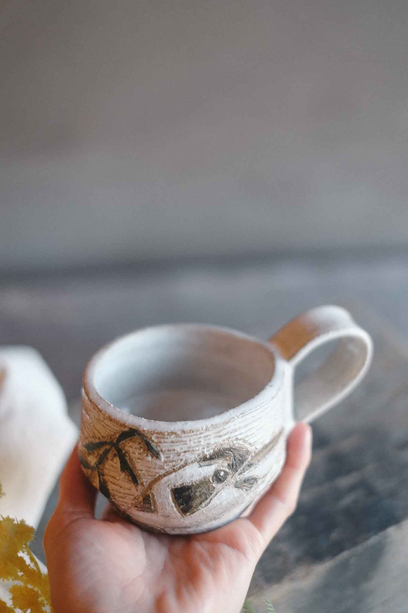 Carved Kookaburra Mug — Jane Chapman Collaboration