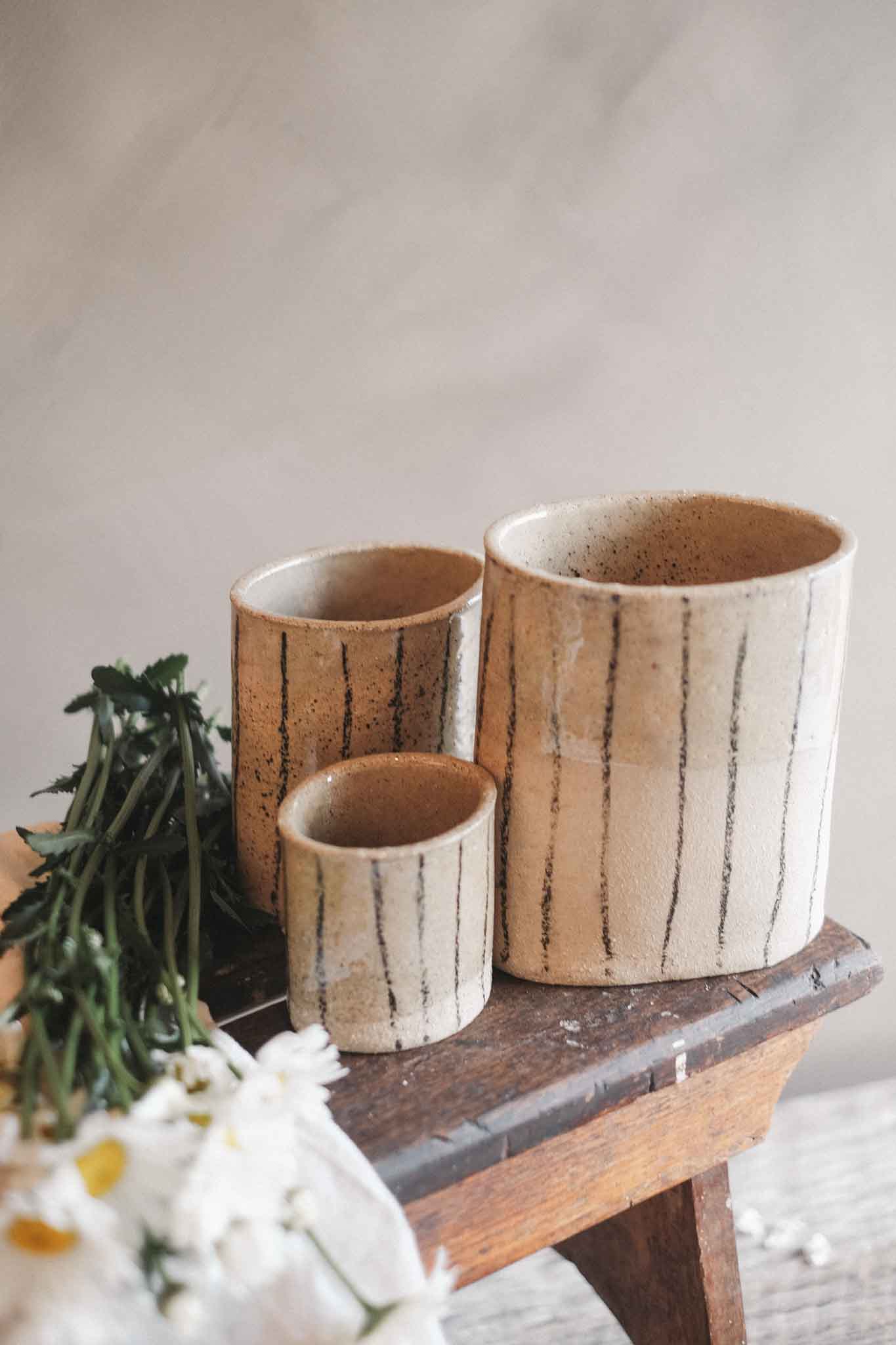 Wabi-Sabi Vase — Black Stripe