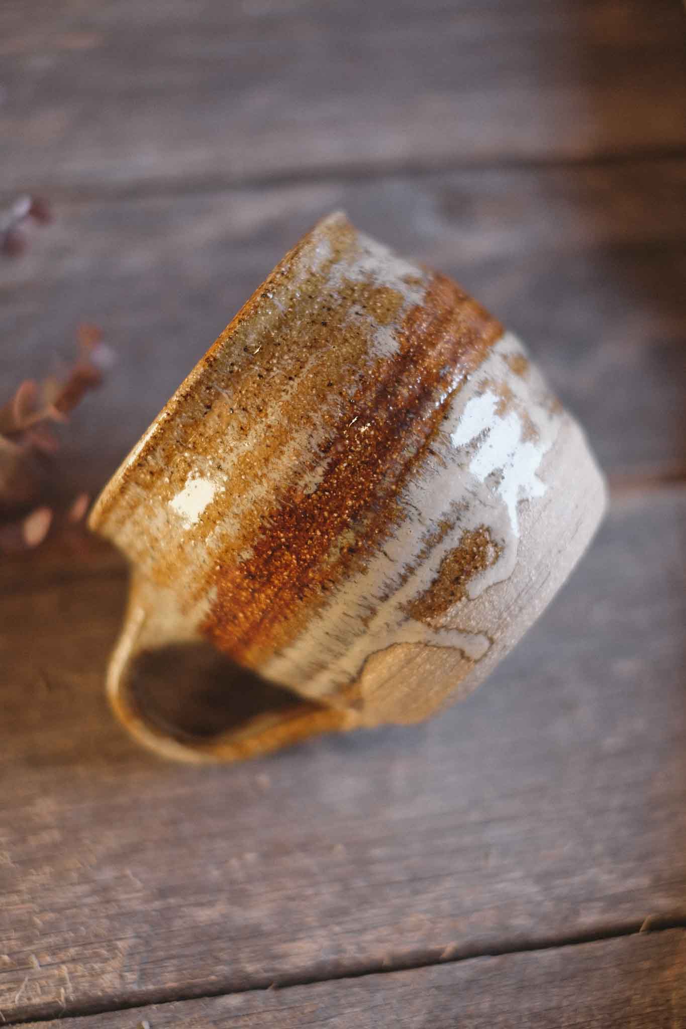 Handmade Mug — Wheel Thrown — Seaweed 1