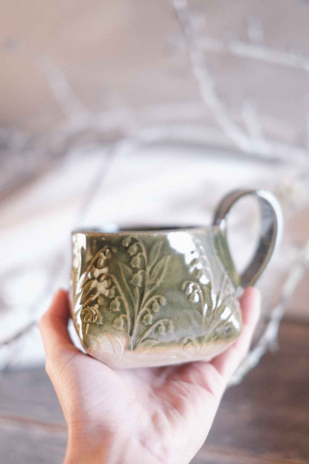 The Folded Mug — Jade Pattern