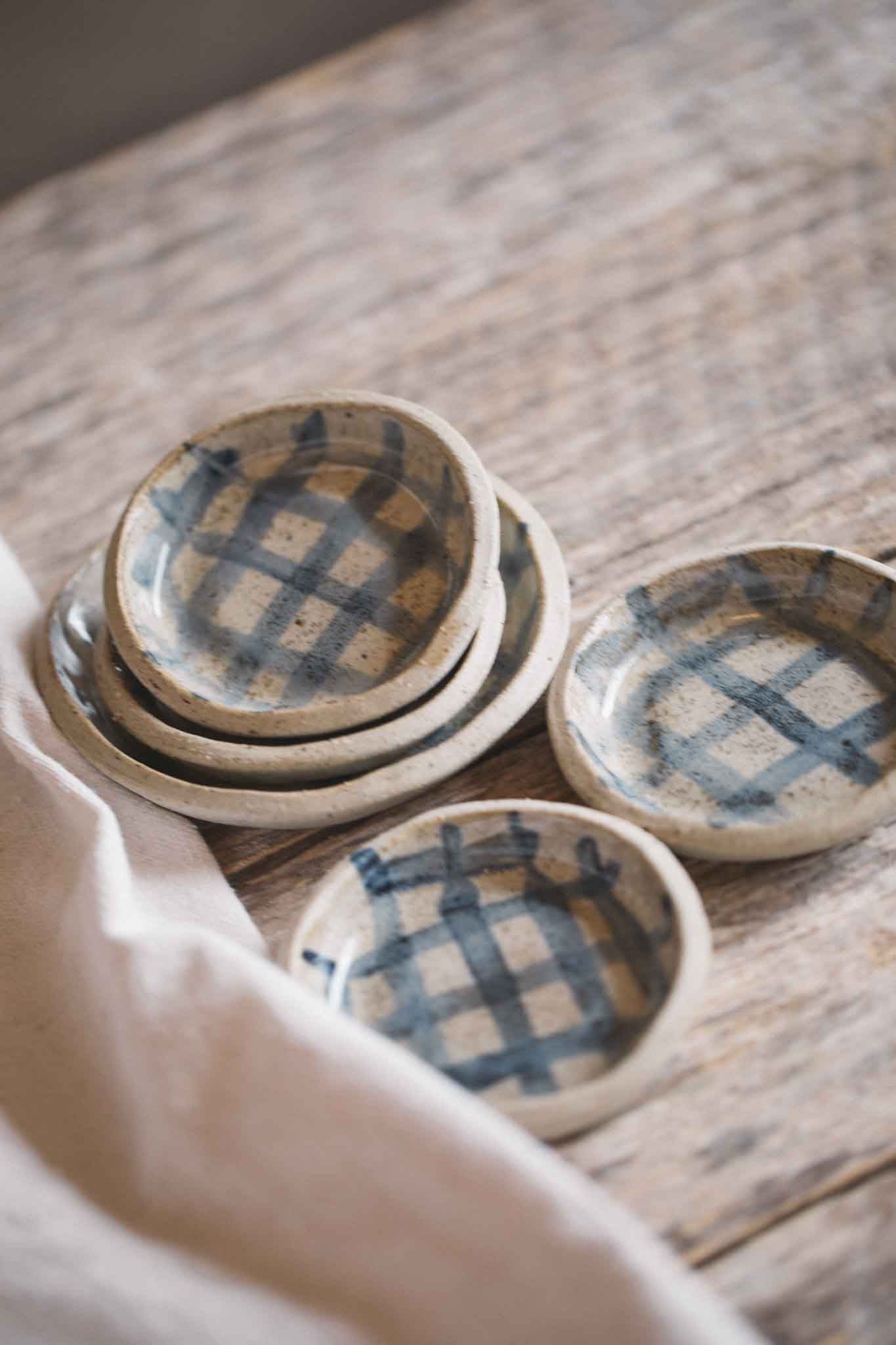 Striped Trinket Dish