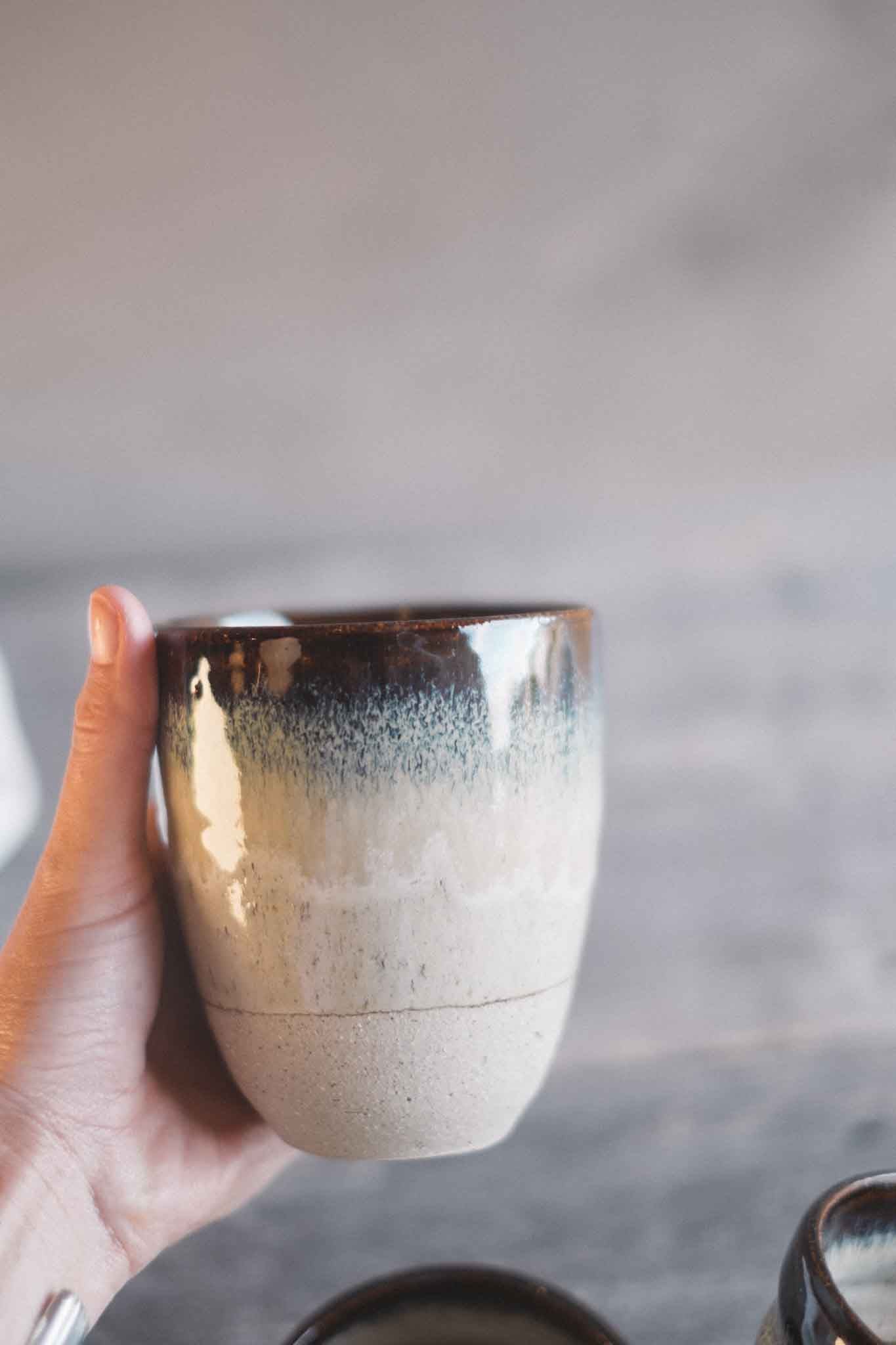 Handmade Latte Cup — Ember