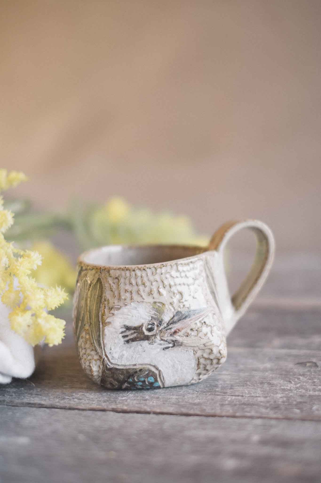 Carved Kookaburra Mug — Jane Chapman Collaboration