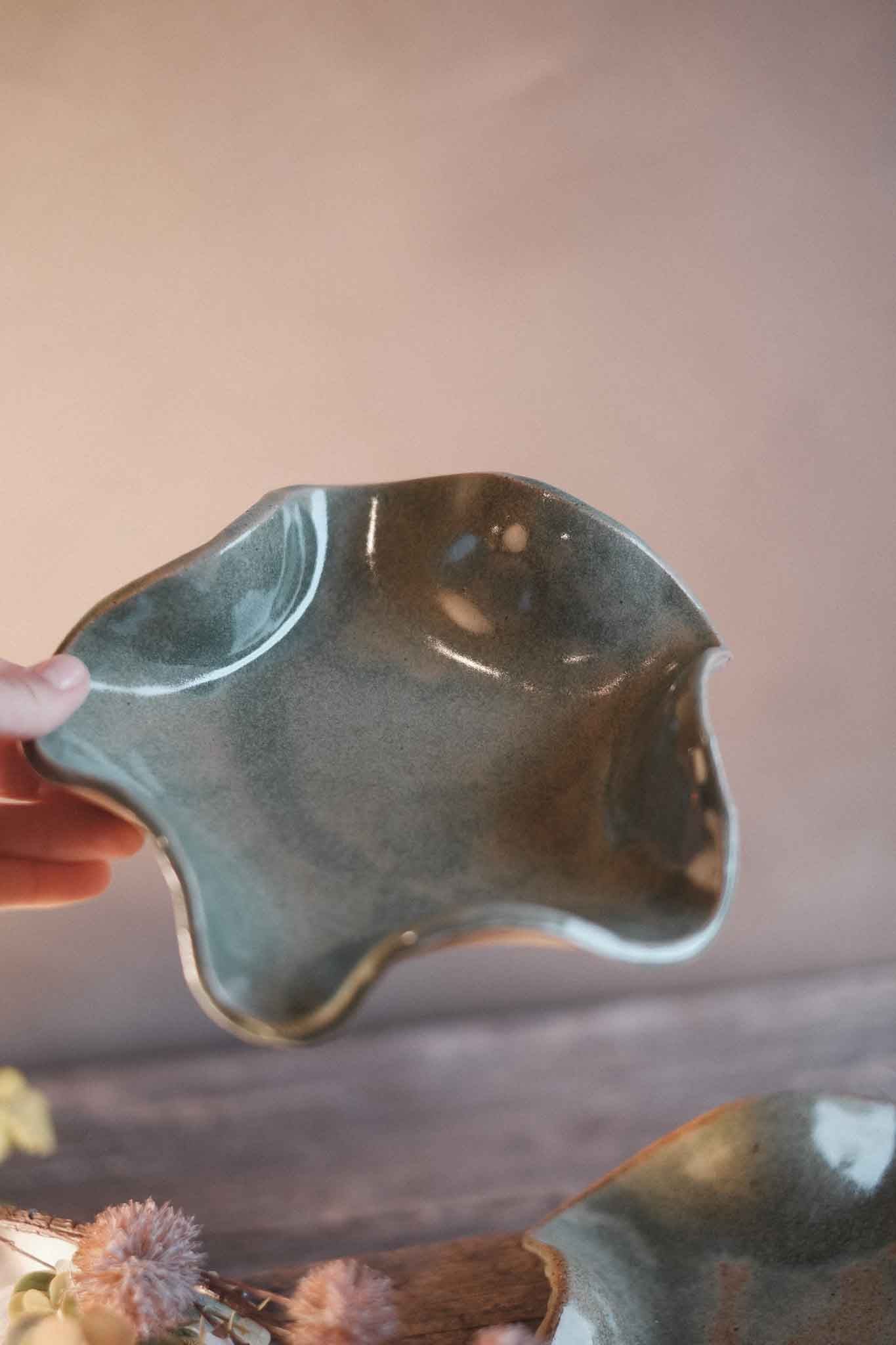Small Ruffle Bowl — Sage