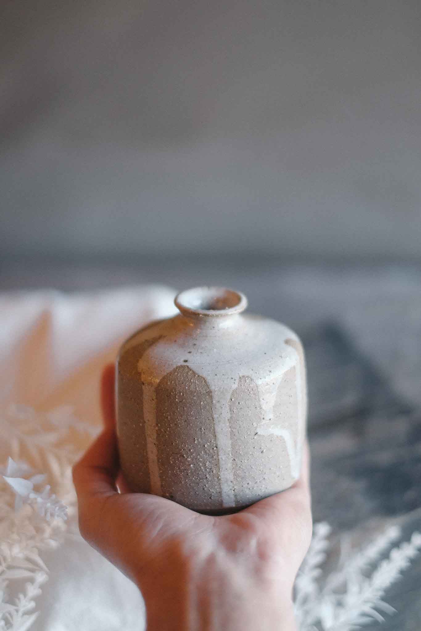 Handcrafted Wild Clay Bud Vase