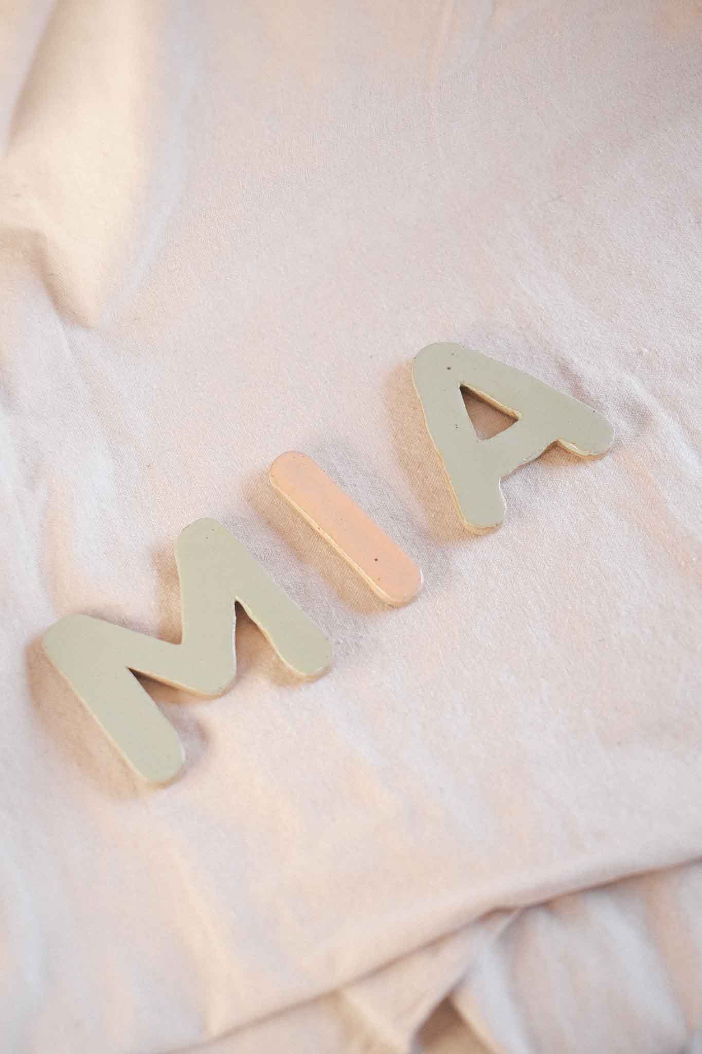 Handcrafted Ceramic Letters
