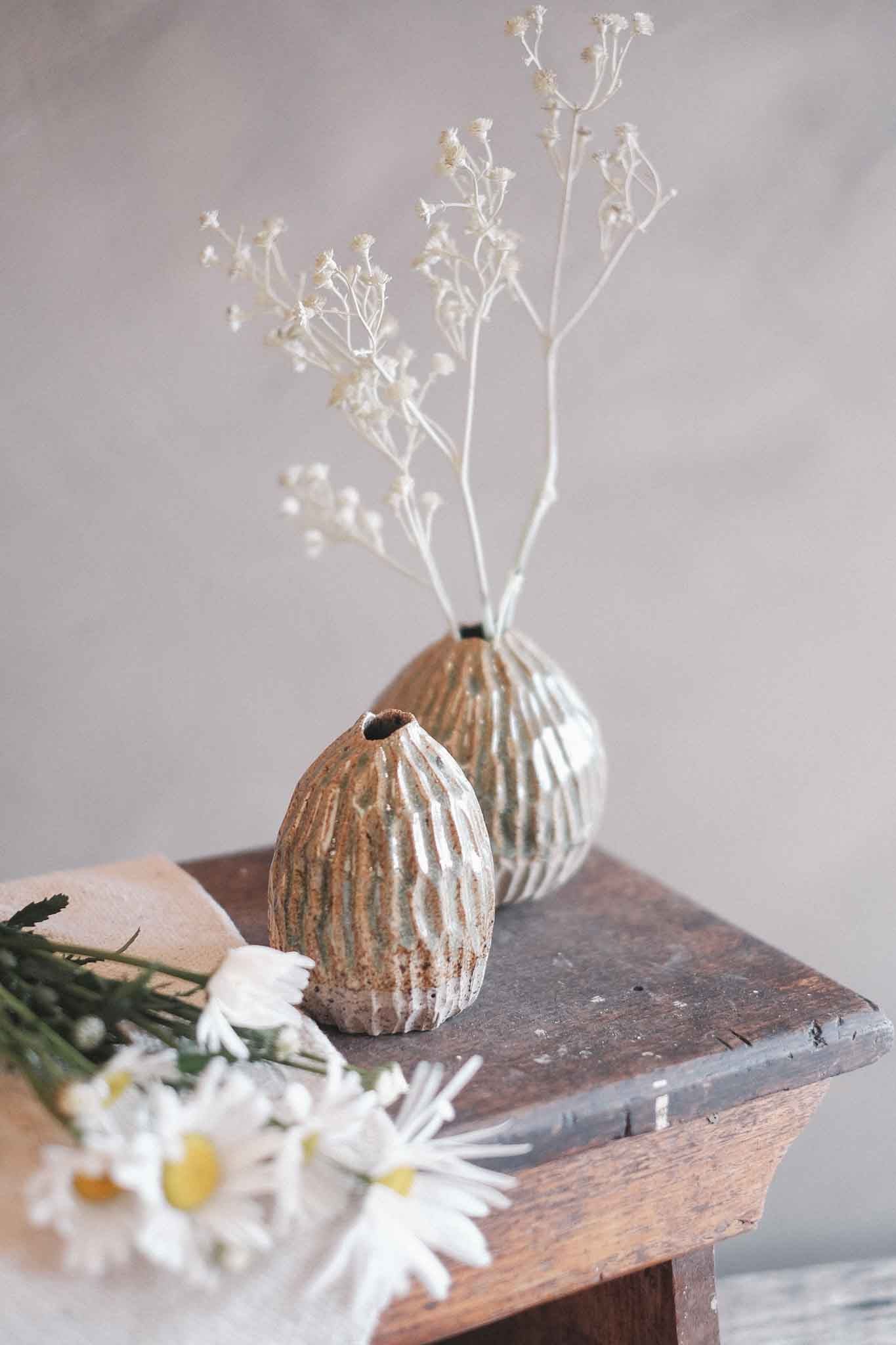 Carved Vase – Seed Form | Medium