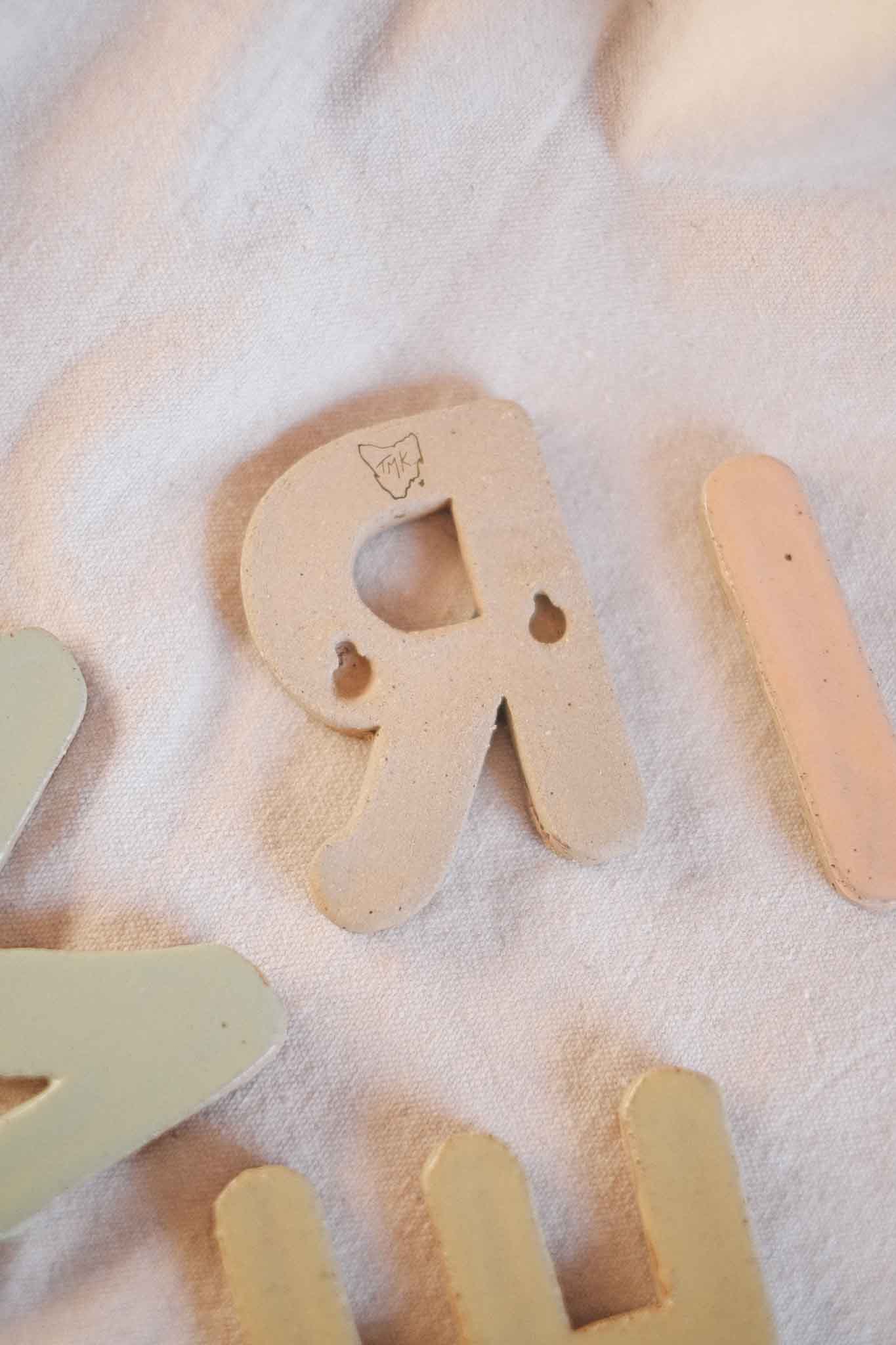 Handcrafted Ceramic Letters
